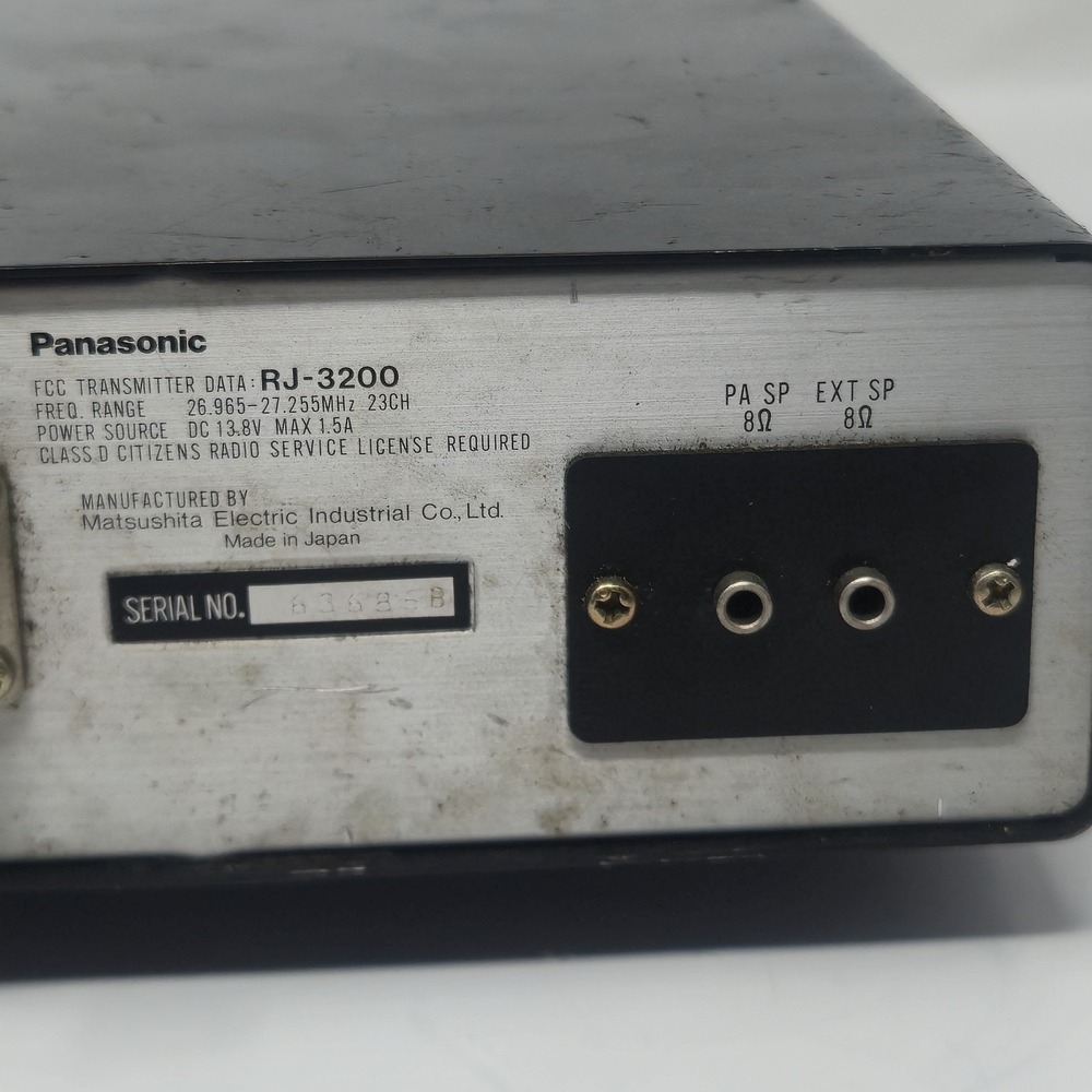 Vintage Panasonic RJ-3200 23 Channel CB Radio Transceiver POWERS ON - Picture 8 of 11